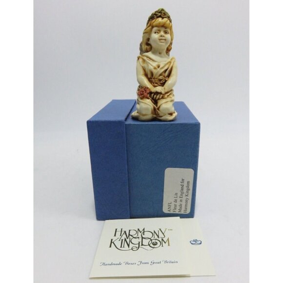 HARMONY KINGDOM Angel Fleur-de-lis 2.5" Boxed 1996 ANFL Vintage - Picture 10 of 10